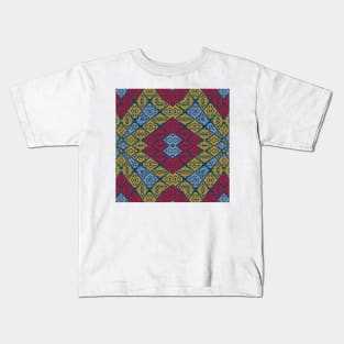 Southwest Kilim Faux Tapestry Kids T-Shirt